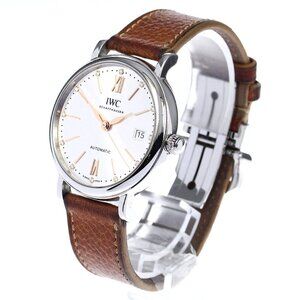 IWC SCHAFFHAUSEN Portofino IW458601 12P diamond Silver Dial AT Boy's_804114